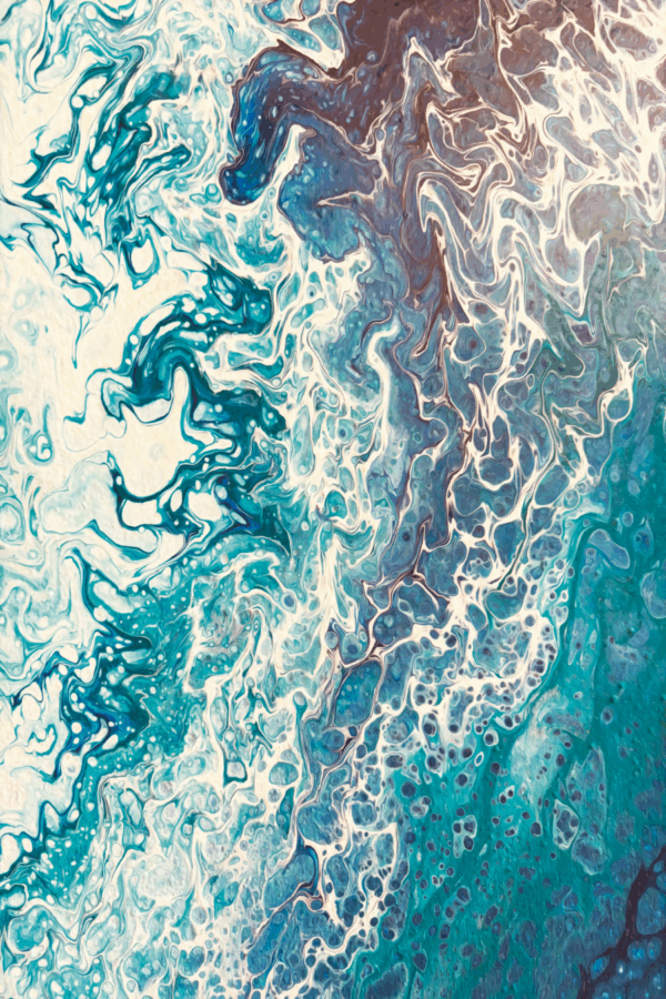 Azul oceânico intenso